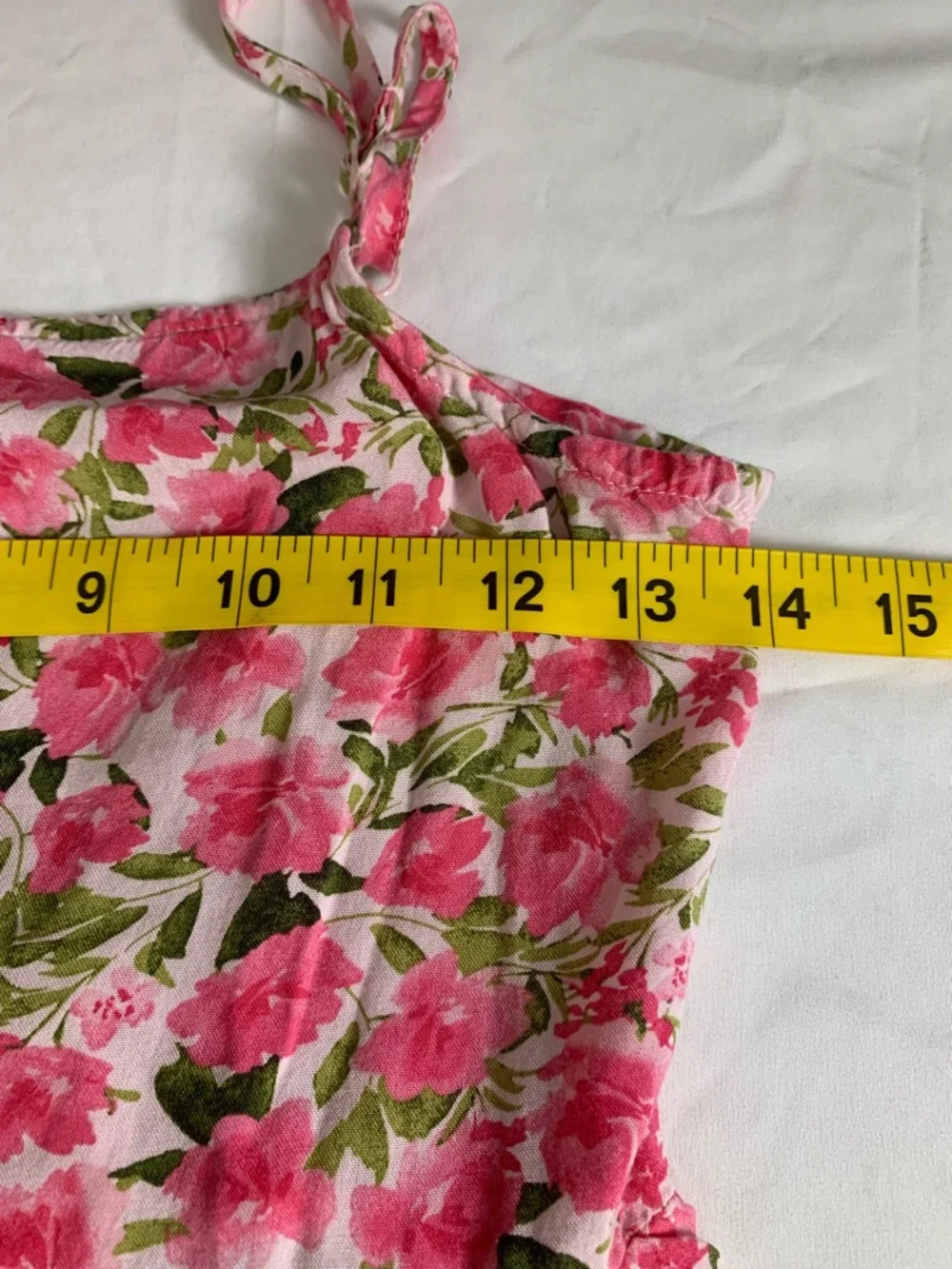 Old Navy Girls XL Pink Floral Smocked Sundress Summer Garden Party Lightweight
